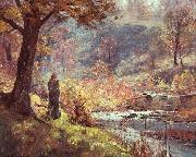 Theodore Clement Steele Morning by the Stream painting